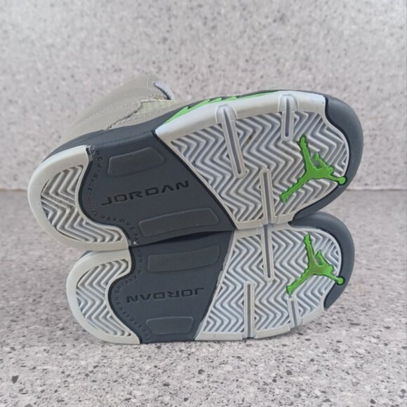 Nike Air Jordan 5 Retro Gray Toddler Reflective Sneakers Size 7C Shoes - Picture 6 of 7